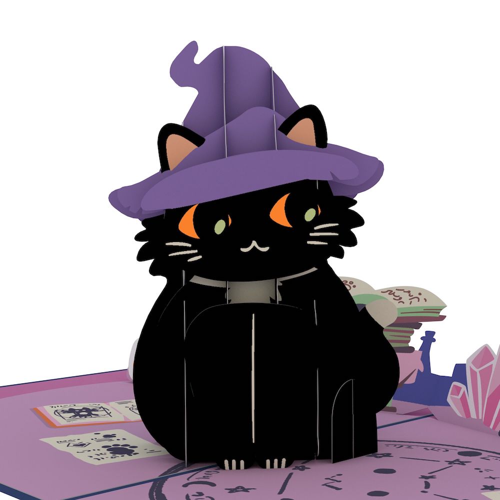 Happy Halloween Childless Cat Lady Pop-up Cards