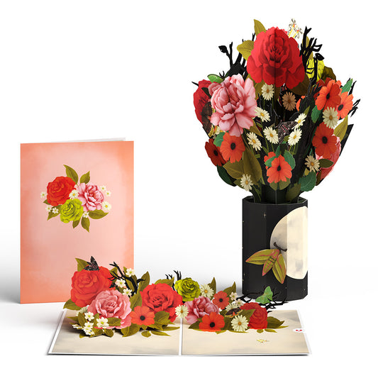 Midnight Florals Pop-Up Card & Bouquet Bundle