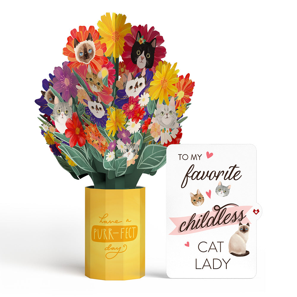 Purr-fect Day Bouquet for Childless Cat Lady