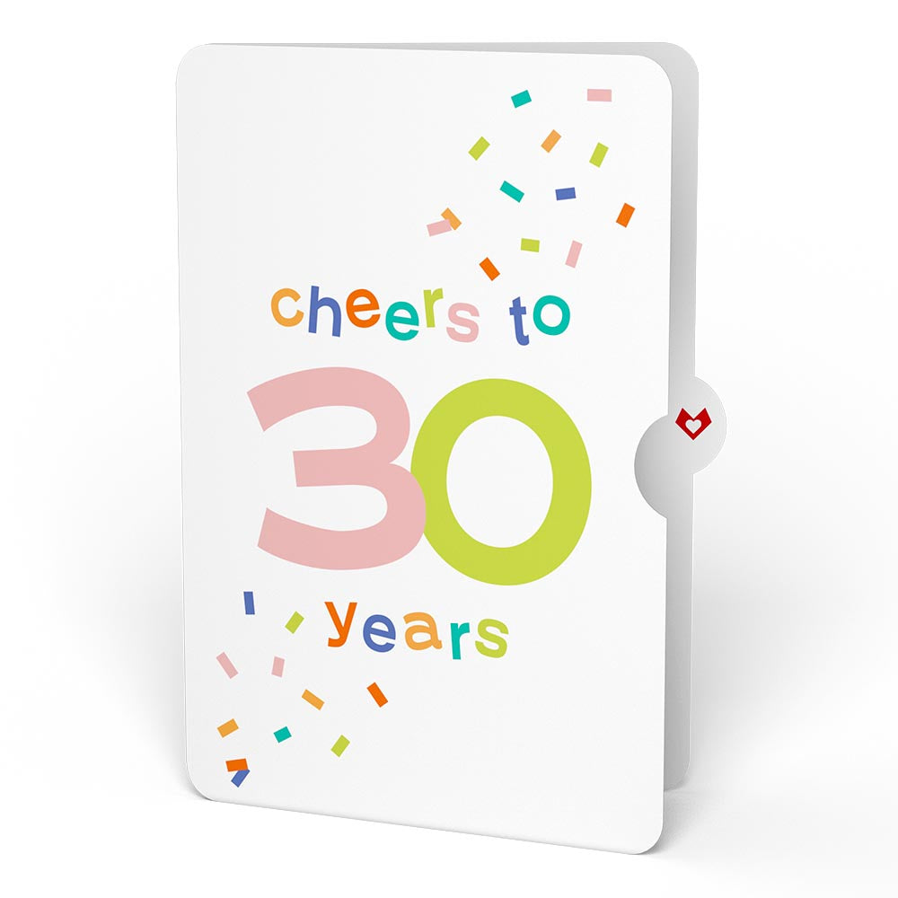 Confetti Cake 30th Birthday Pop-Up Card and Sentiment Set