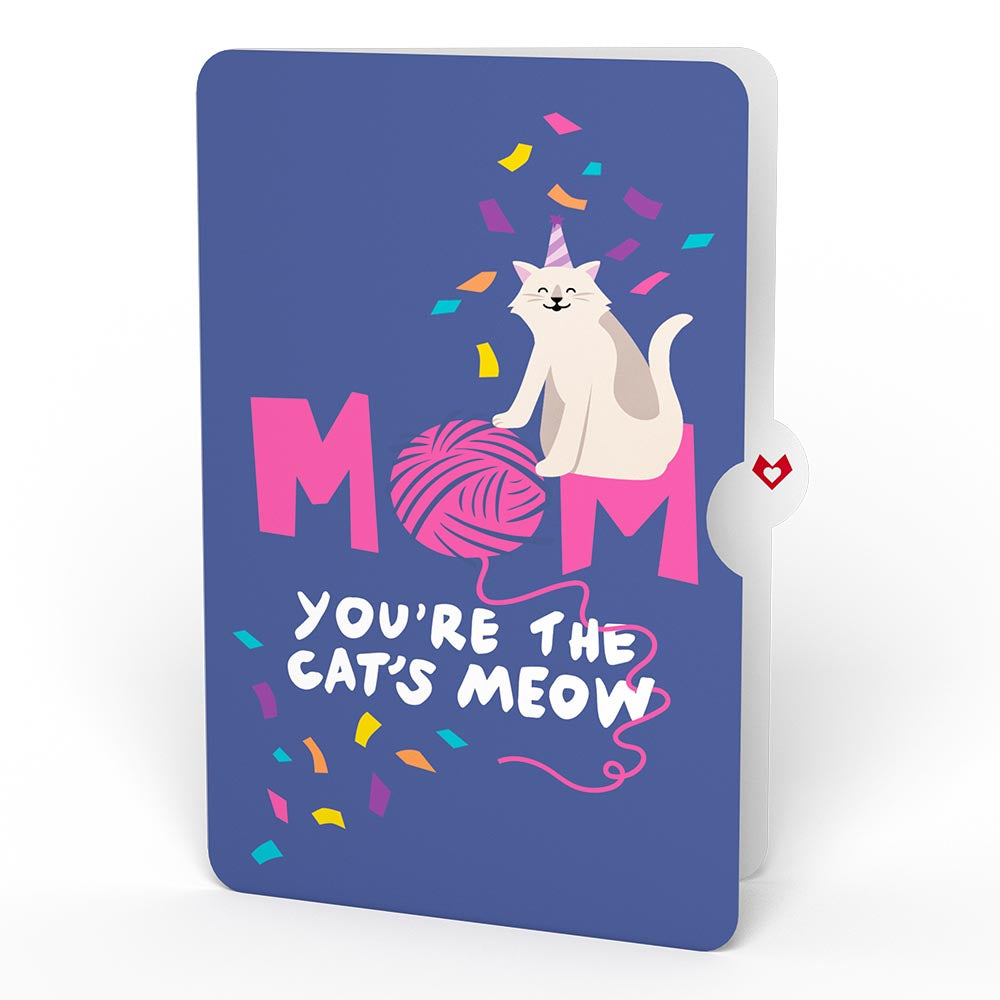 Happy Birthday Cats Pop-Up Card and Sentiment Set for Mom