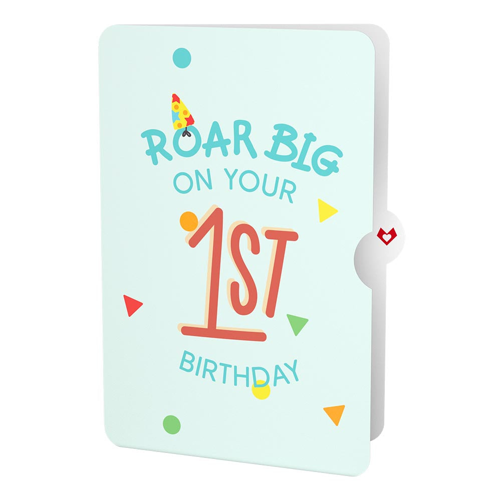 Dinosaurs 1st Birthday Pop-Up Card and Sentiment Set