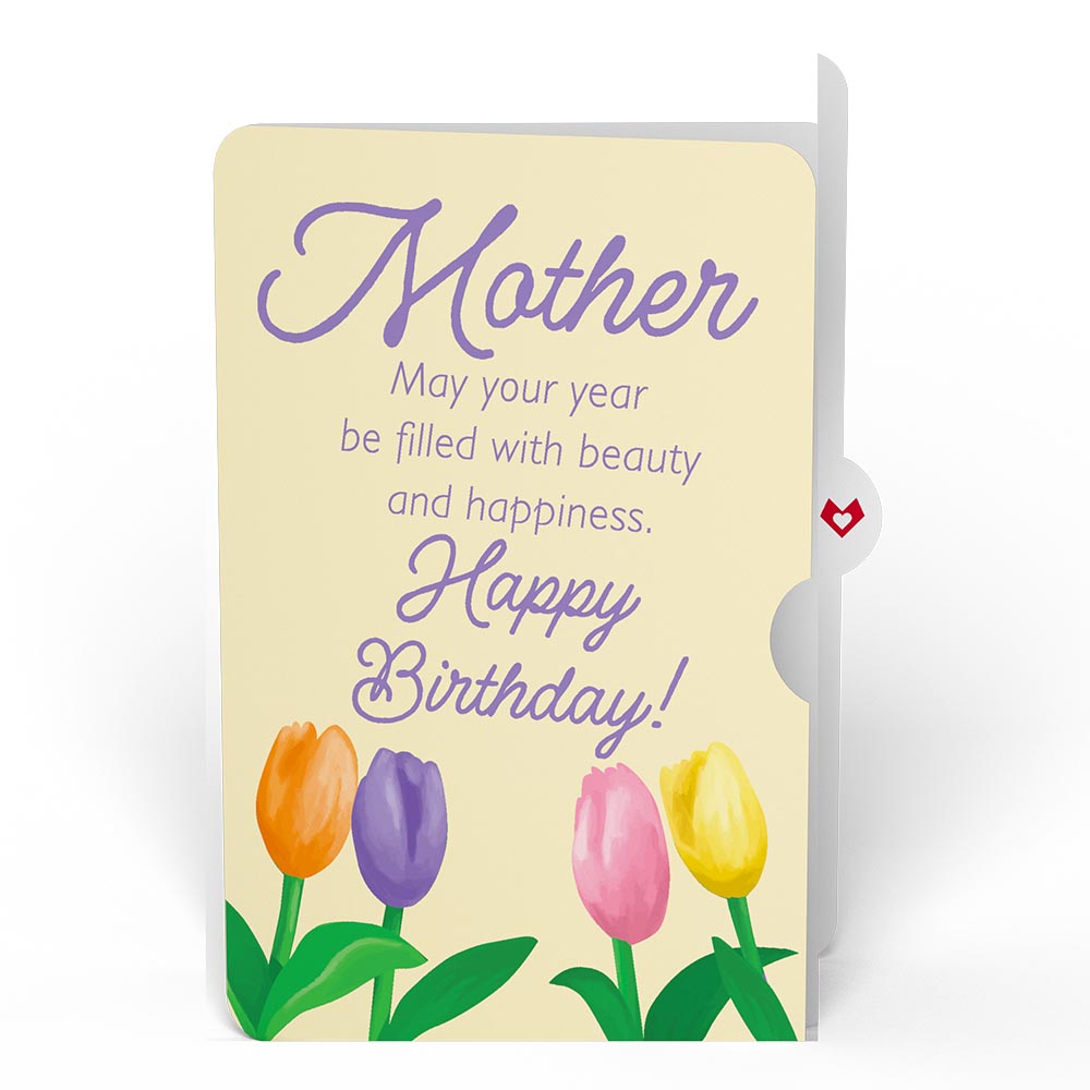 Tulips Birthday Pop-Up Card and Sentiment Set for Mother