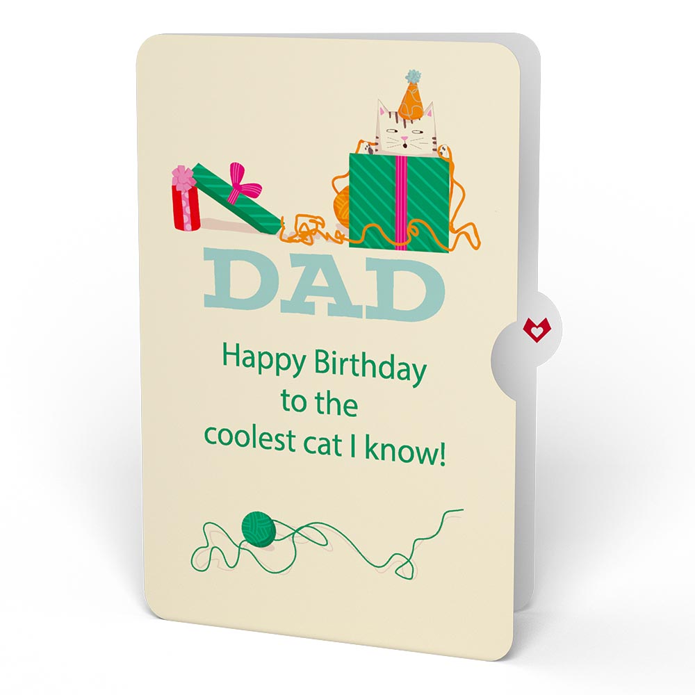 Party Cats Birthday Pop-Up Card and Sentiment Set for Dad