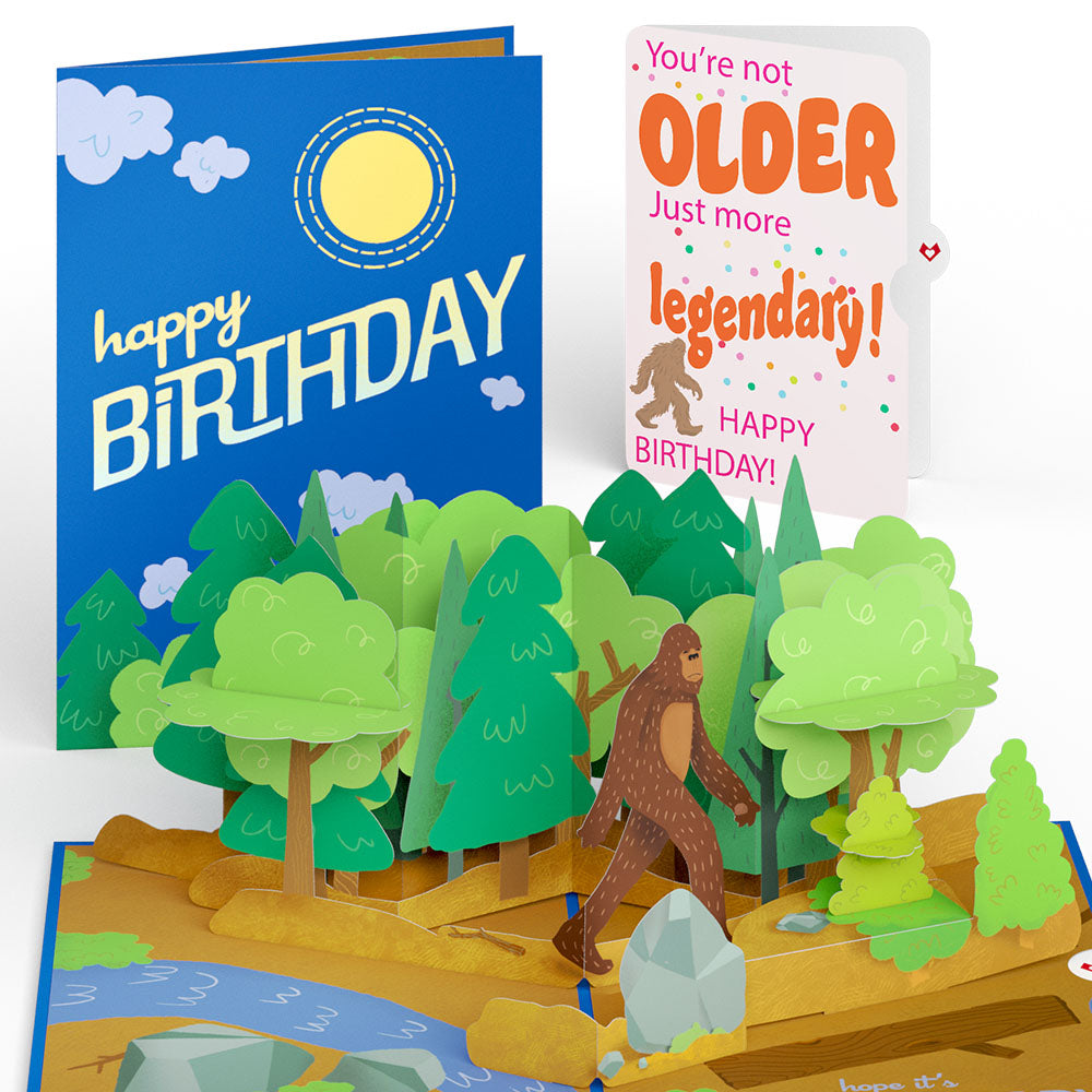 Bigfoot Legendary Birthday Pop-Up Card and Sentiment Set