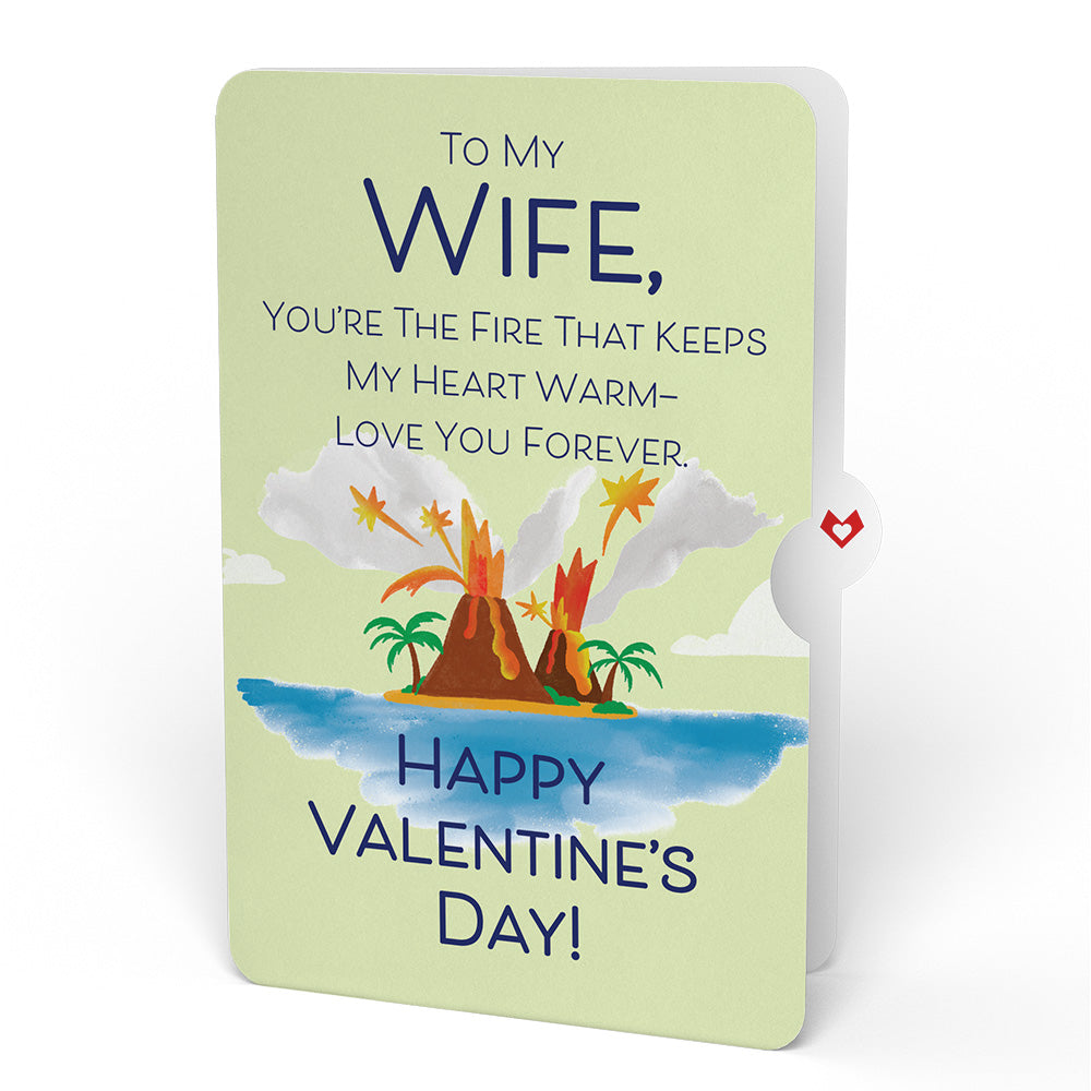 I Lava You Valentine Pop-Up Card and Sentiment Set for Wife