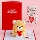 You're The Beary Best Valentine Plushpop Card and Sentiment Set for Girlfriend