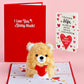 You're The Beary Best Valentine Plushpop Card and Sentiment Set for Wife