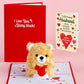 You're The Beary Best Valentine Plushpop Card and Sentiment Set for Husband