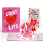 You Light Up My Life Valentine Pop-Up Card and Sentiment Set for Granddaughter