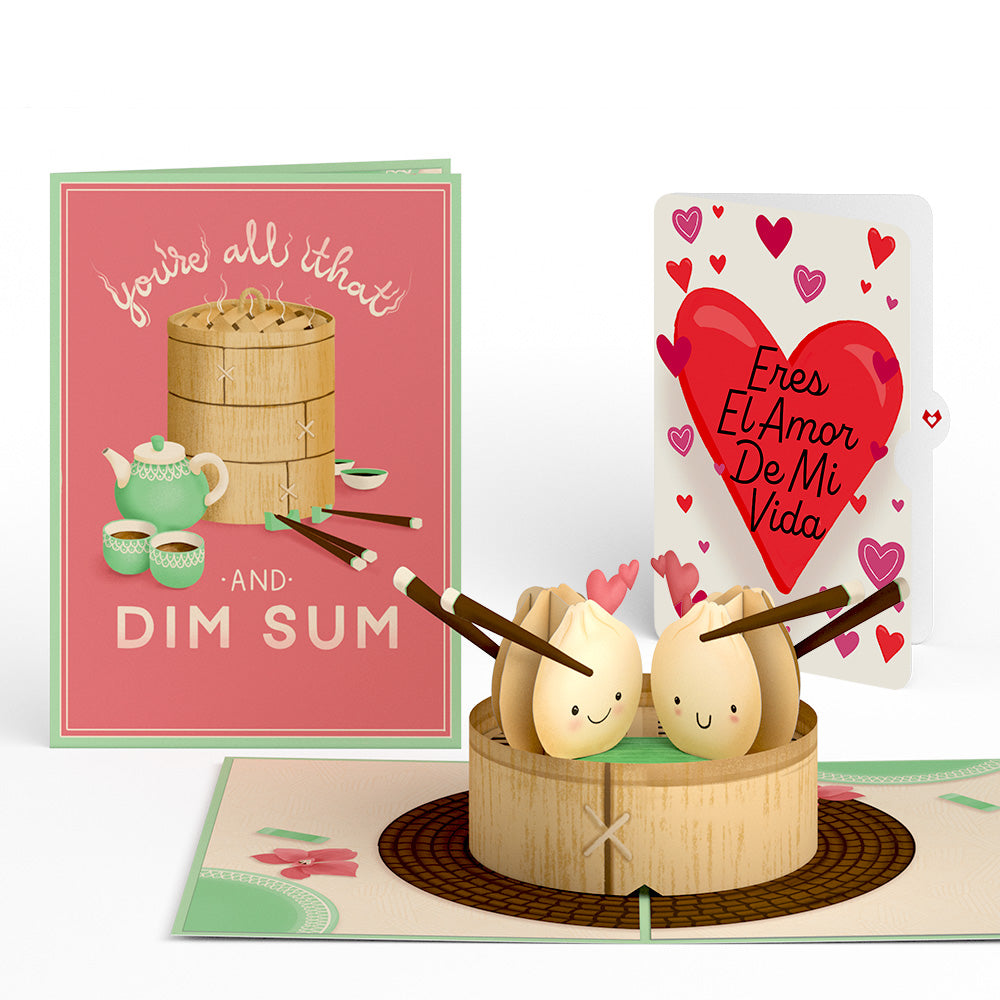 You're All That and Dim Sum Eres El Amor De Mi Vida Valentine Pop-Up Card and Sentiment Set