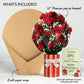 Romantic Red Roses Valentine Bouquet and Sentiment Set for Wife