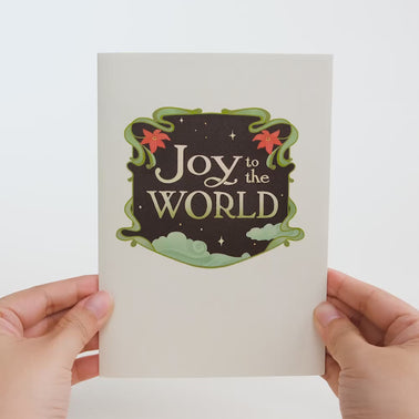 Joy to the World Christmas Angel Pop-Up Card