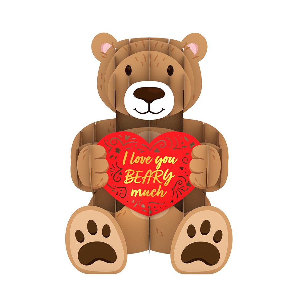 Name & Heart Bear - 10 Inch Teddy Bear Stuffed Animal