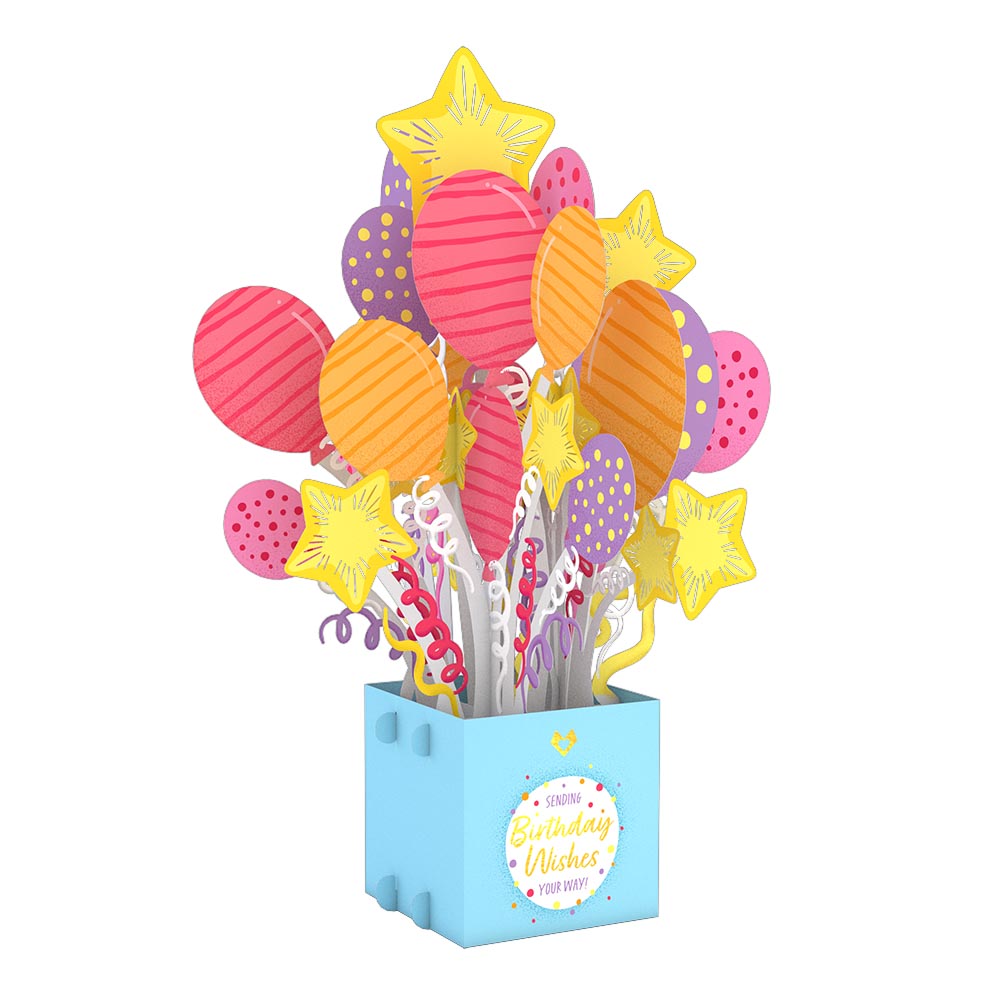 2024 SAE BU in Birthday Wishes Balloons Gift Holder | SilverTowne