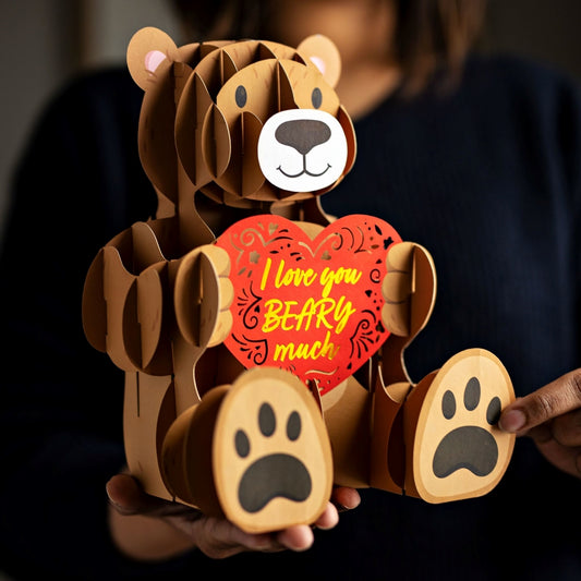 Teddy Bear 3D Cool Pop Up Card - Cutpopup - 3D Greeting Cards
