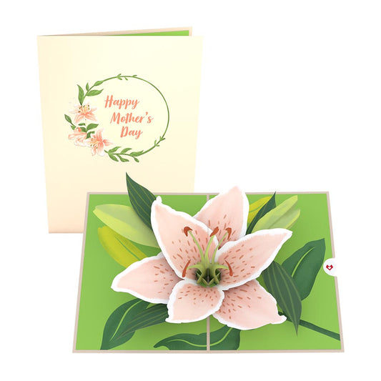 Mother's Day Lily Bloom Pop-Up Card