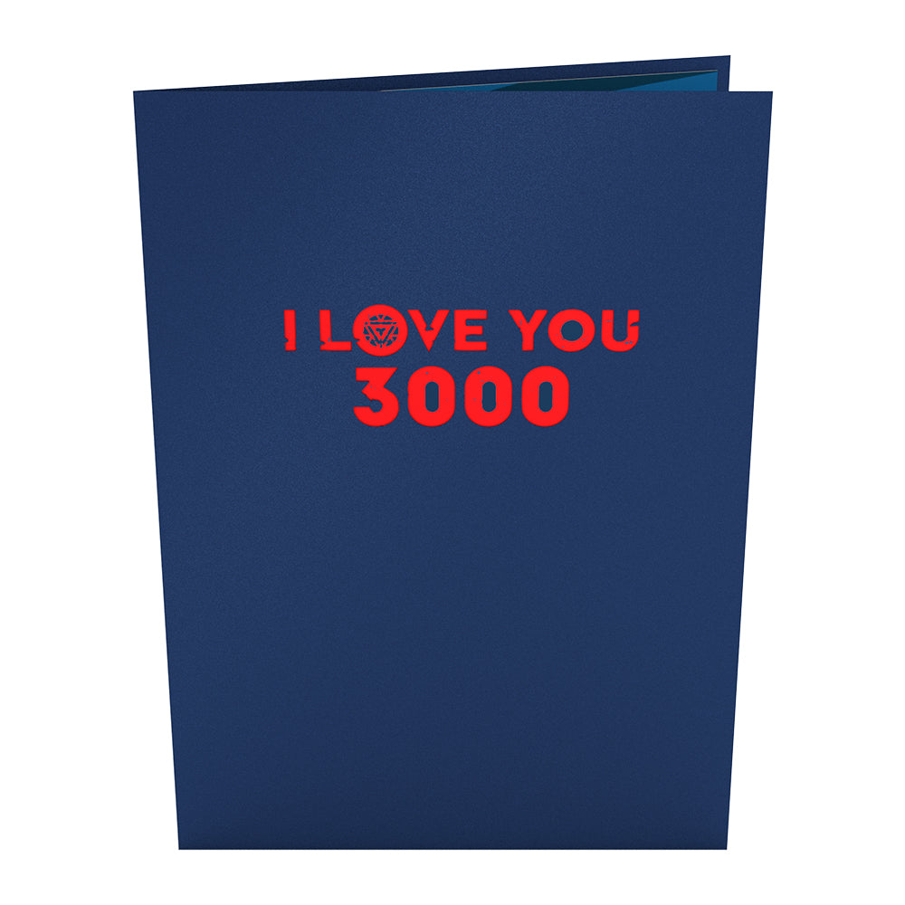 Marvel Iron Man I Love You 3000 Pop-Up Card