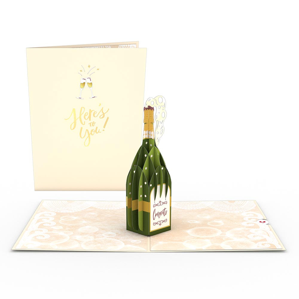 Here's to You Champagne Pop-Up Card – Lovepop