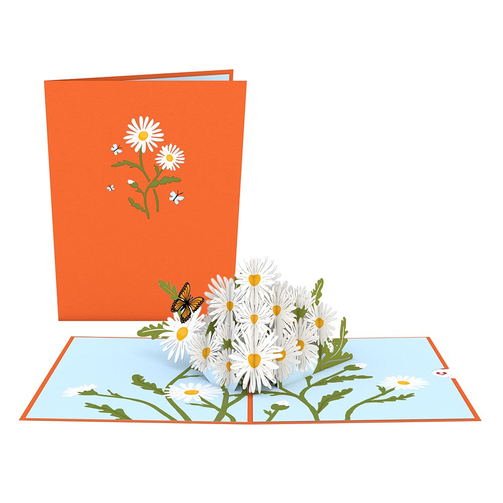 Daisies with Monarch Butterfly Pop-Up Card