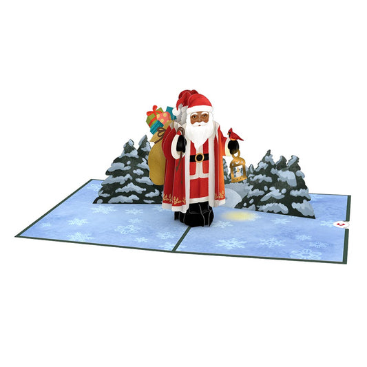 Santa with Toy Bag Pop-Up Card