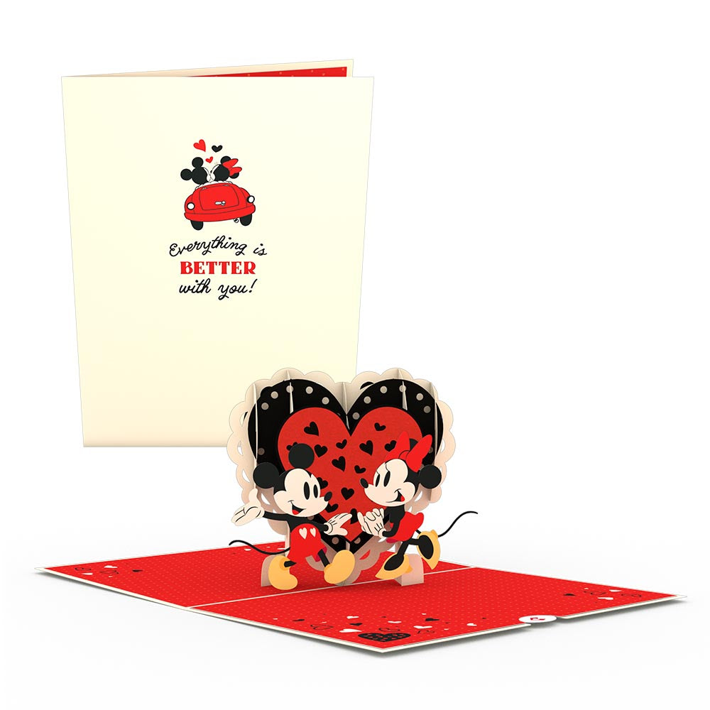 Disney's Mickey & Minnie Everything is Better with You Pop-Up Card