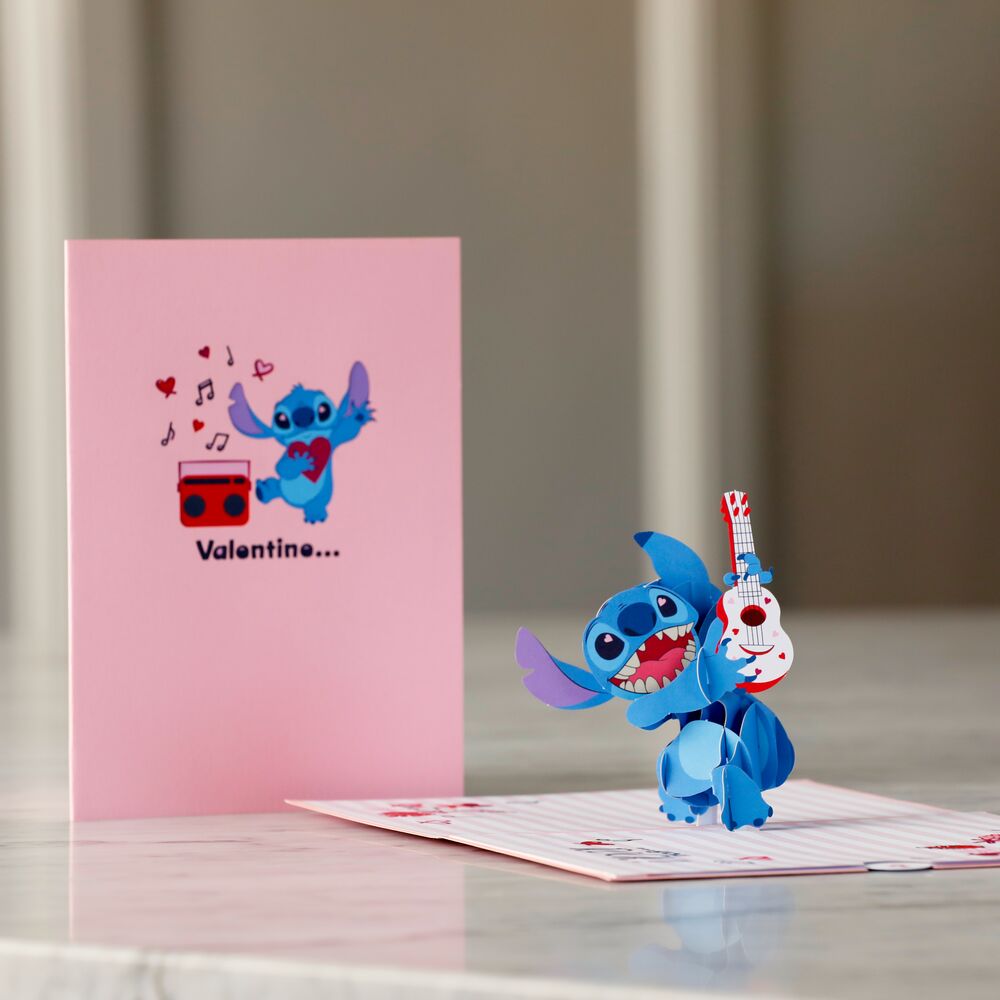 Disney s Stitch Rockin Valentine Pop Up Card Lovepop