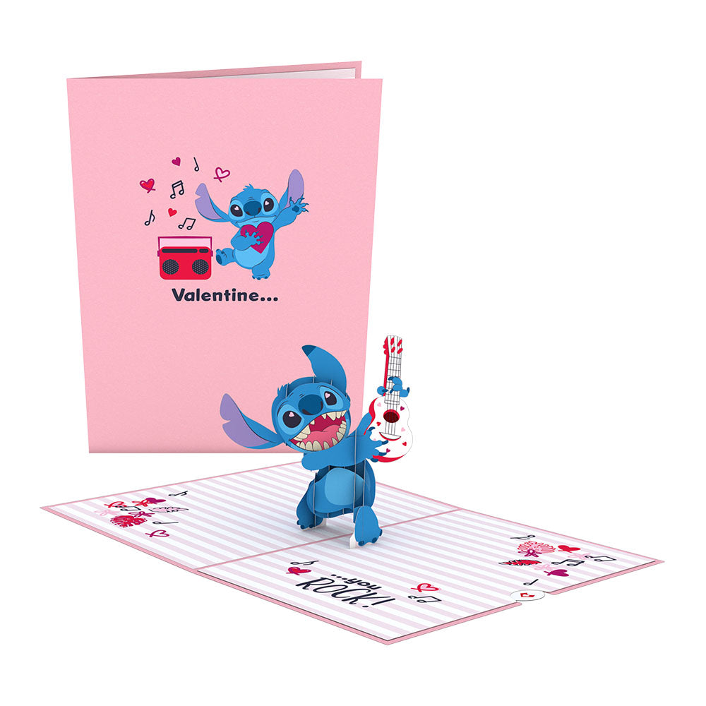 Disney s Stitch Rockin Valentine Pop Up Card Lovepop