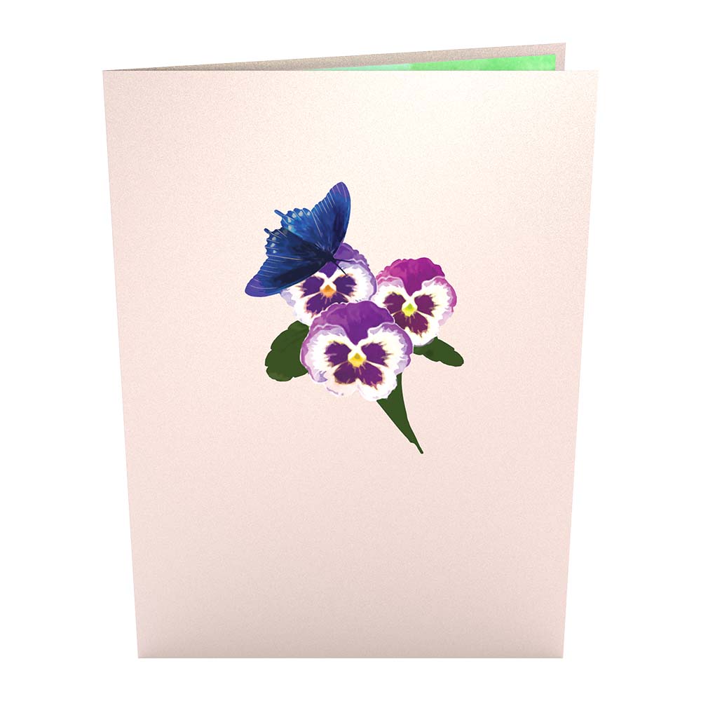 Pansies Pop-Up Card