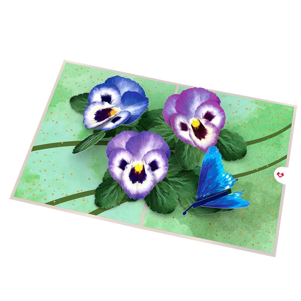 Pansies Pop-Up Card