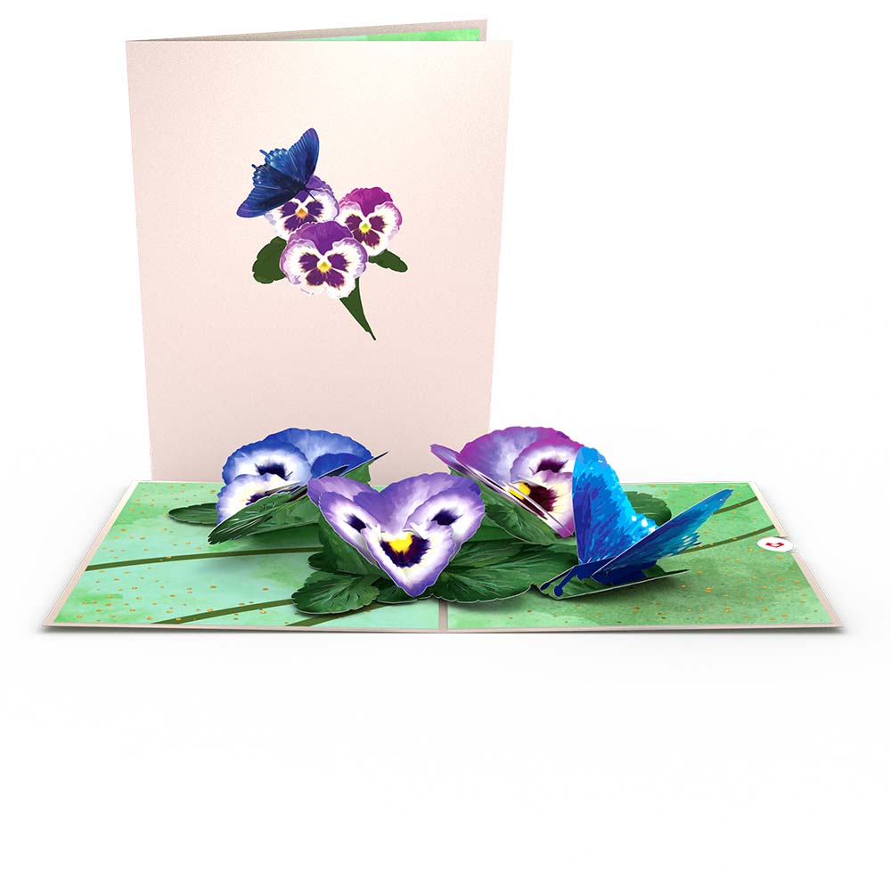 Pansies Pop-Up Card