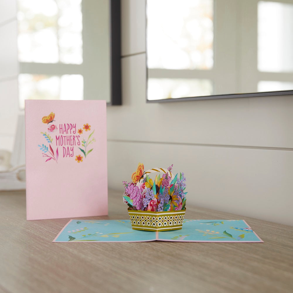 Mother's Day Sunflower Basket Pop-Up Card