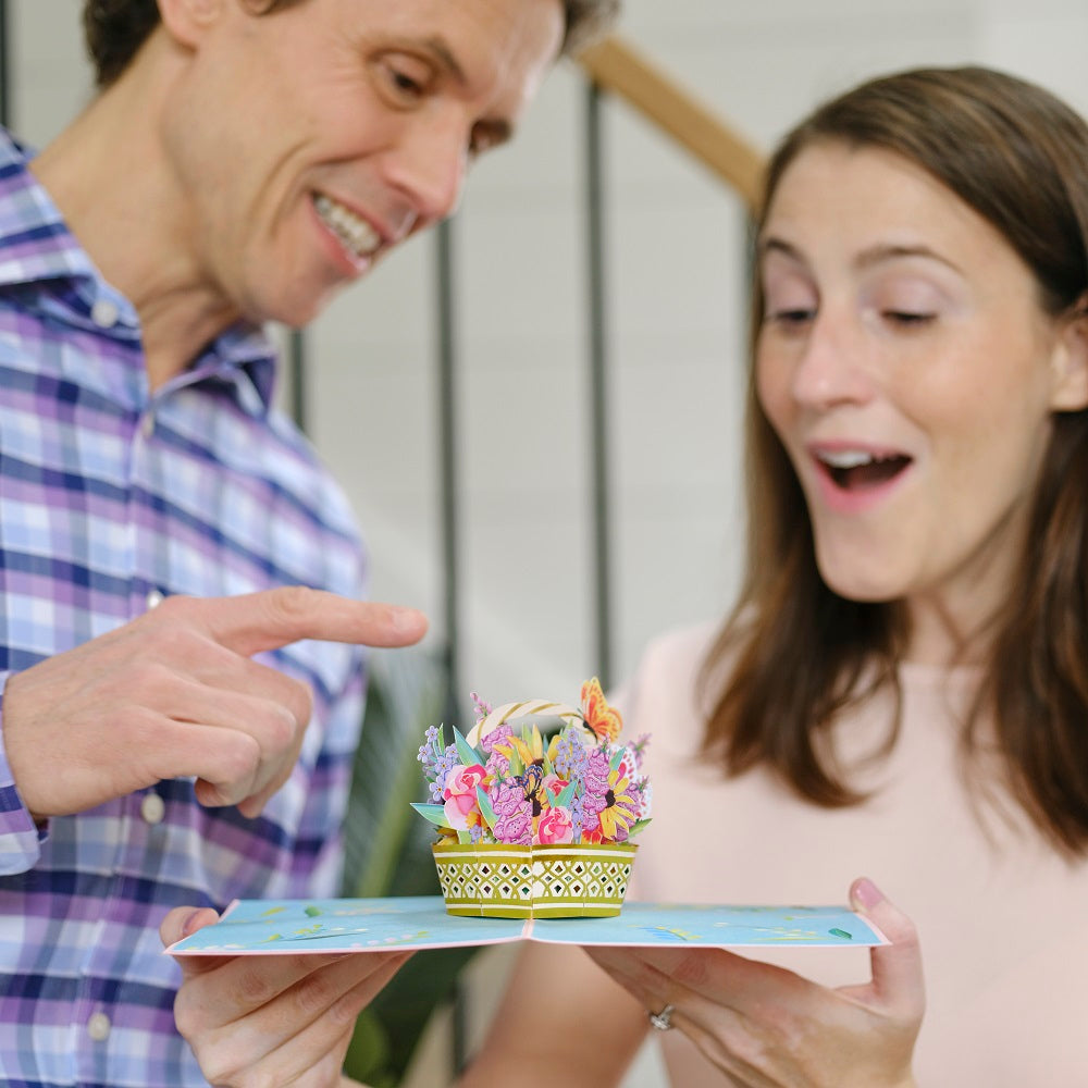 Mother's Day Sunflower Basket Pop-Up Card