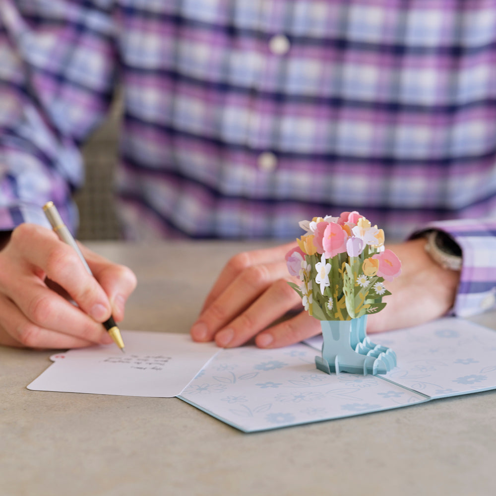 Mother’s Day Gardening Boots Pop-Up Card