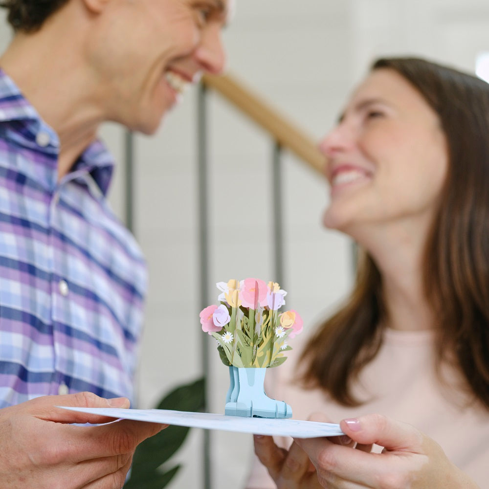 Mother’s Day Gardening Boots Pop-Up Card