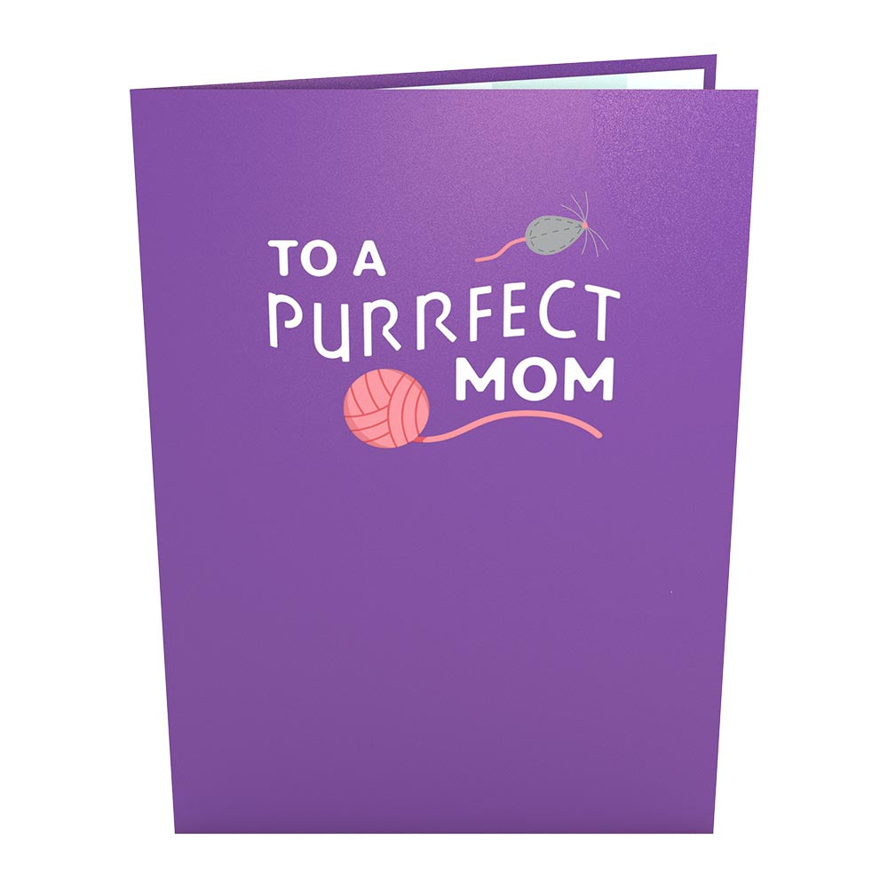 Purrfect Mom Mother's Day Cat Pop-Up Card