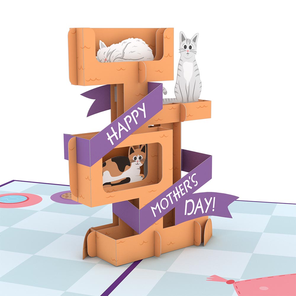 Purrfect Mom Mother's Day Cat Pop-Up Card