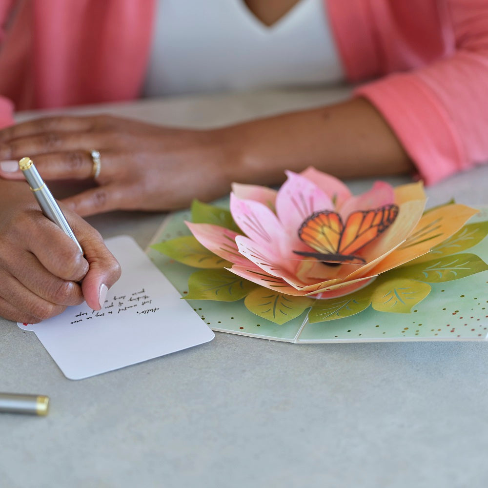 Monarch Butterfly Bloom Pop-Up Card