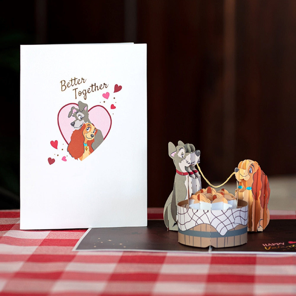 Disney's Lady & The Tramp Better Together Pop-Up Card – Lovepop