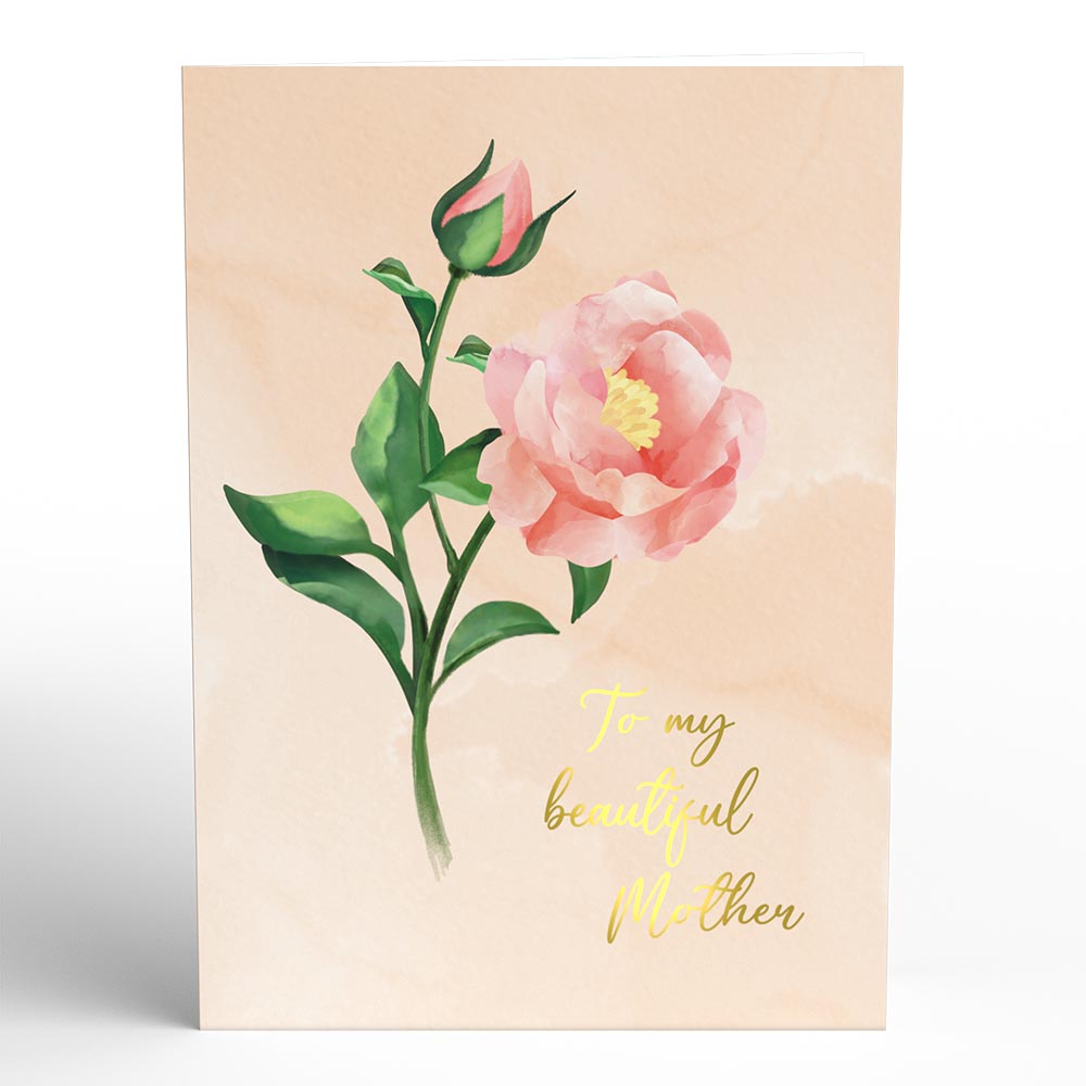 Mother’s Day Peonies Pop-Up Card