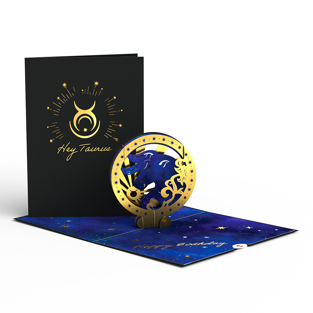 Taurus Zodiac Birthday Pop Up Card Lovepop