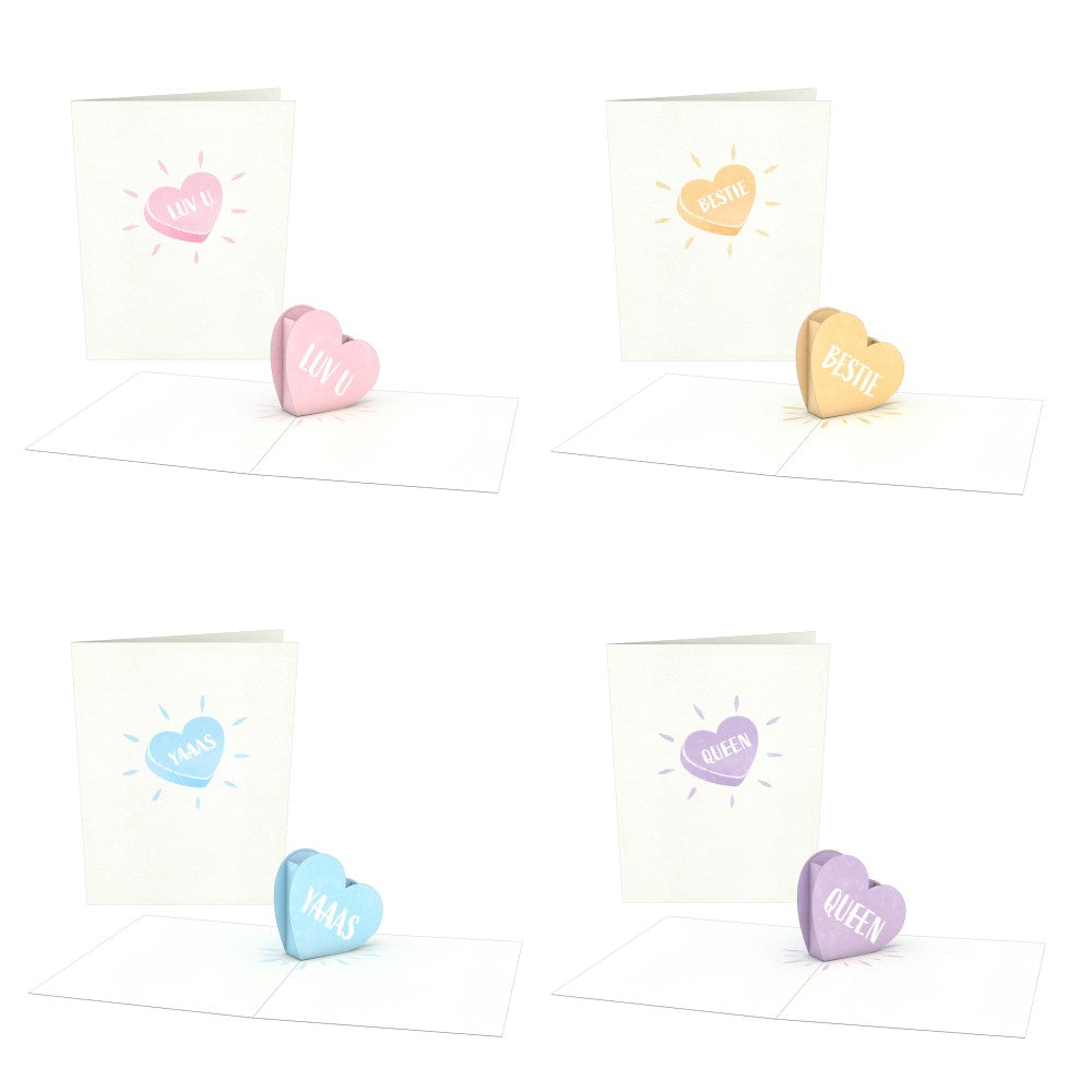 Love Hearts Notecards (Assorted 4-Pack)