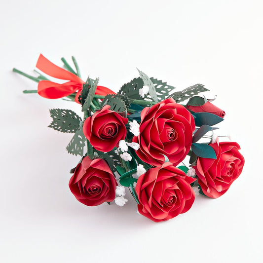 45 Kits DIY Mix Paper Flower Wedding bouquet Favor Gift Scrapbook  TH/F40C(98)