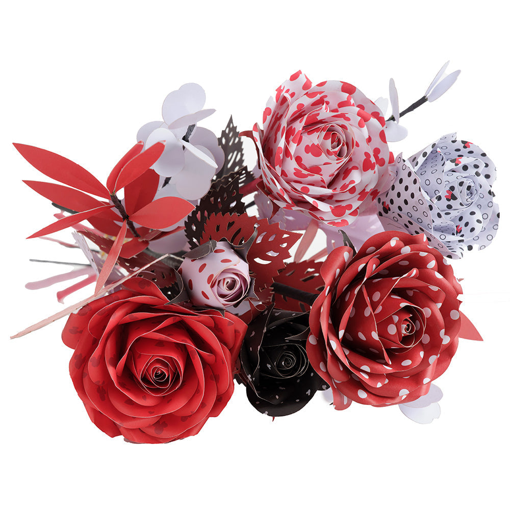 Handcrafted Paper Flowers: Pink Roses (6 Stems) with Happy Mother's Da –  Lovepop