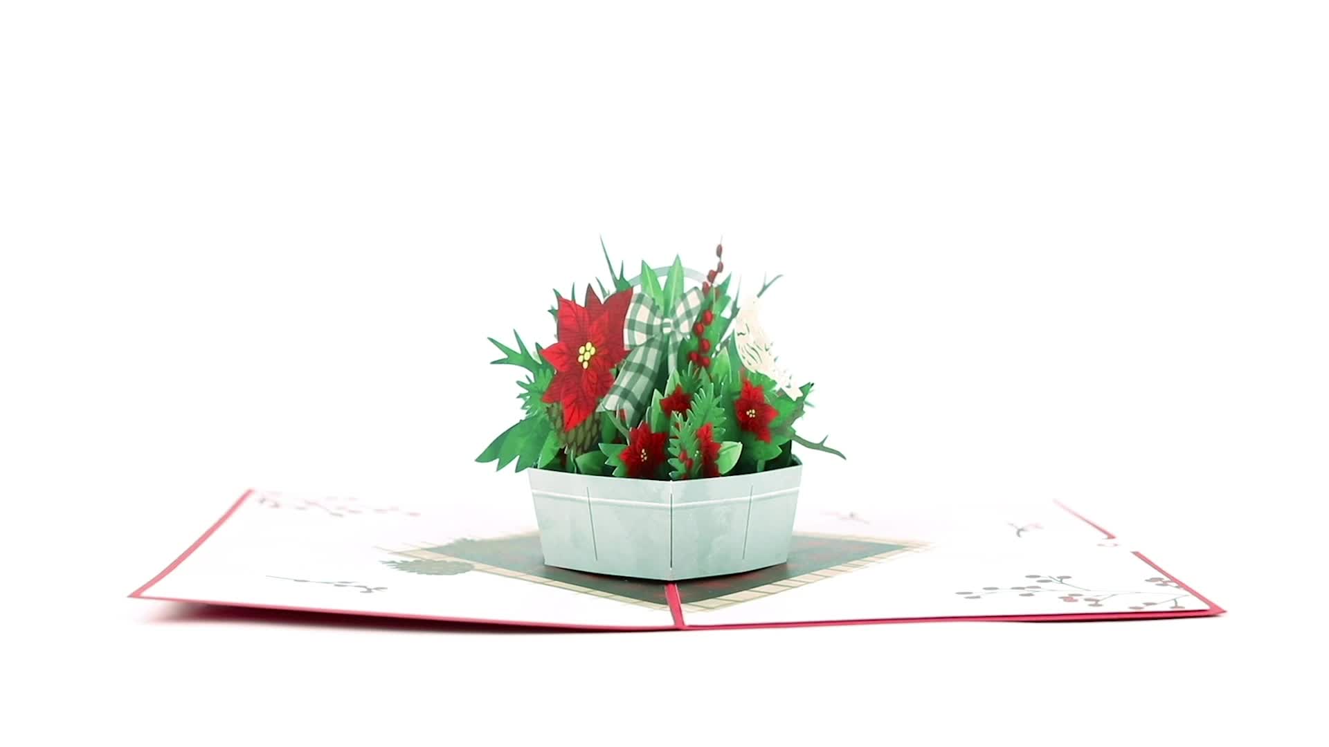 Winter Flower Basket Decoration – Lovepop