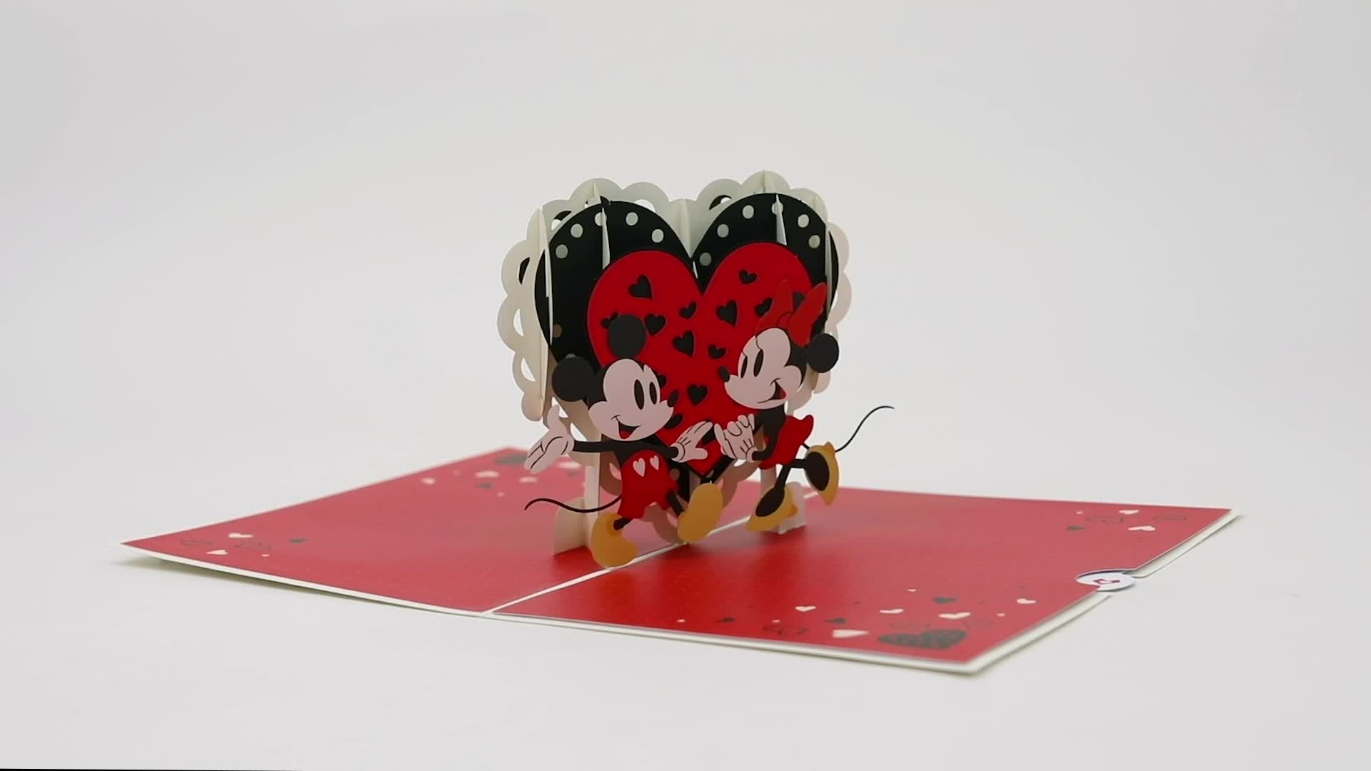 Disney's Mickey & Minnie Everything is Better with You Pop-Up Card