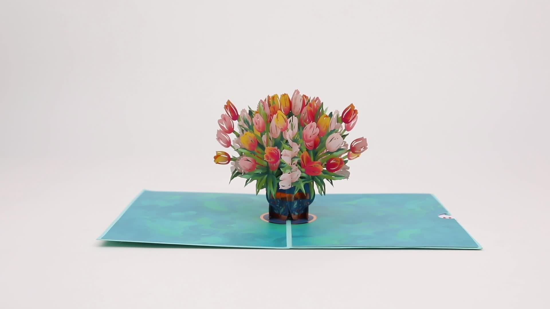 Mother's Day Tulips Pop-Up Card