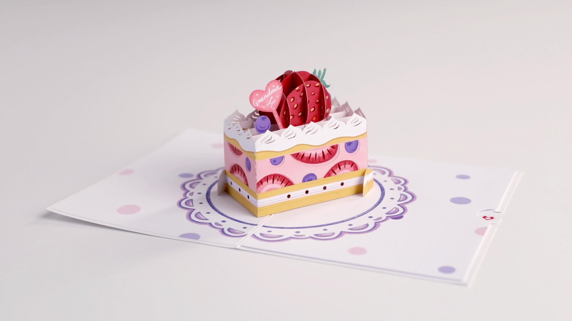 Berry Sweet Grandma Pop-Up Card