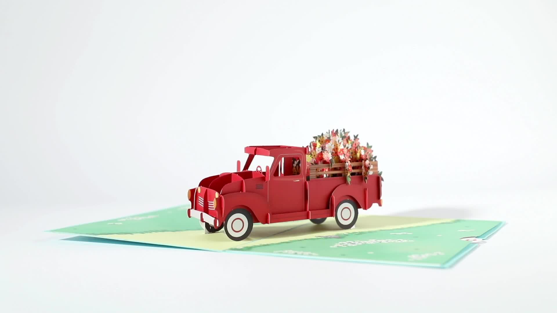 Garden Truck Pop-Up Card