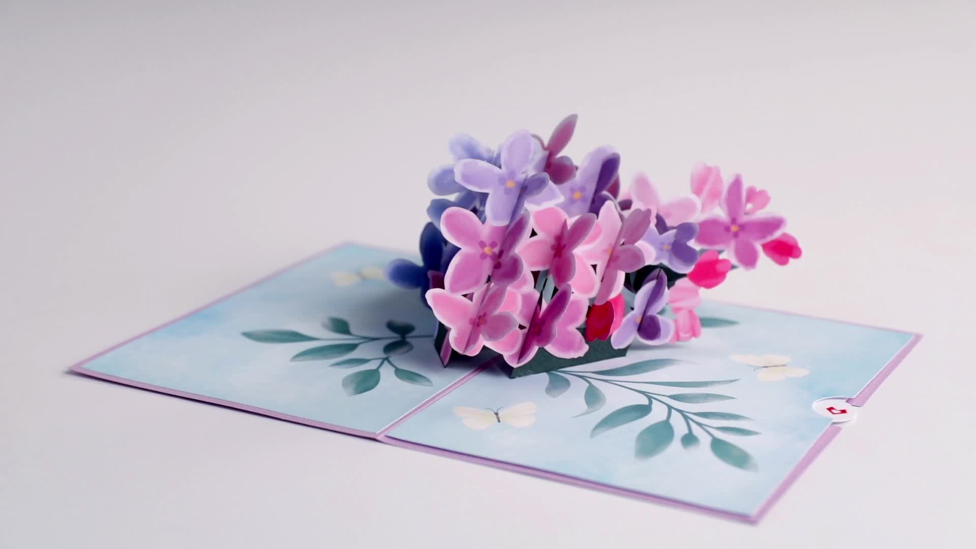 Mother's Lilacs Pop-Up Card